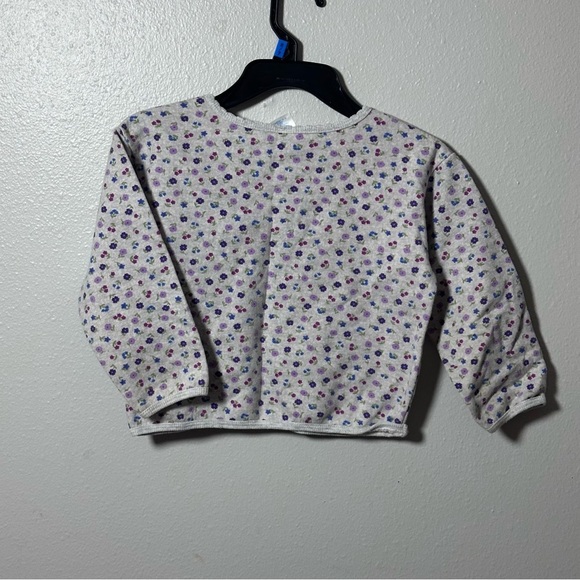 Toddler girl Garanimals gray Floral Pullover Sweater size 4T - Picture 4 of 6
